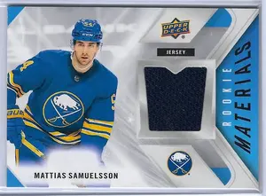 2021-22 Upper Deck Rookie Materials #RM-MS Mattias Samuelsson