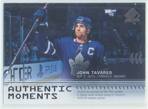 2019-20 SP AUTHENTIC - JOHN TAVARES #112 AUTHENTIC MOMENTS