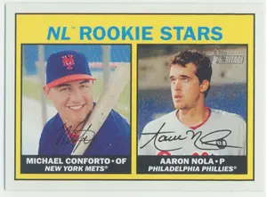 2016 Topps Heritage - Michael Conforto/Aaron Nola #181 Rookie Stars RC