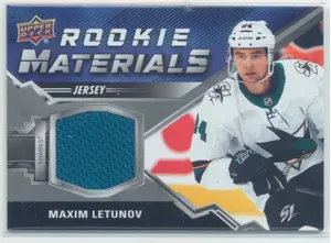 2020-21 UPPER DECK - MAXIM LETUNOV #RM-ML ROOKIE MATERIALS