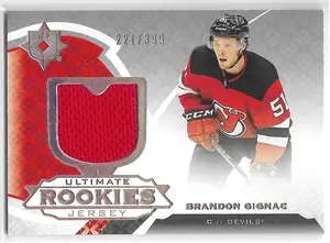 2019-20 Ultimate Collection Jerseys #106 Brandon Gignac RC (221/399)