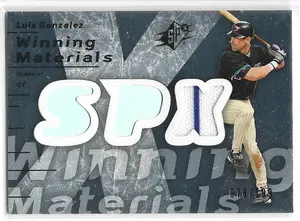 2007 SPx Winning Materials Silver #WM-LG Luis Gonzalez (078/199)