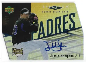 2007 Spectrum Die-Cut Gold #131 Justin Hampson (10/50)