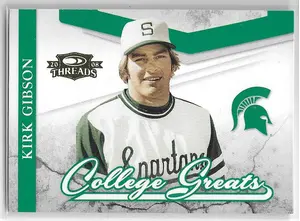 2008 Donruss Threads College Greats #CG-7 Kirk Gibson