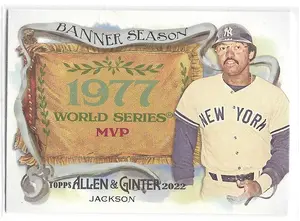 2022 Allen & Ginter Banner Season #BS-43 Reggie Jackson