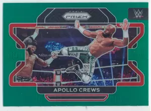2022 Prizm WWE - Apollo Crews #74 Green Prizm Parallel