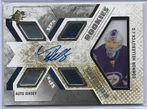 2015-16 SPx #144 Connor Hellebuyck RC (042/499)