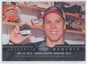2013-14 SP AUTHENTIC - VIKTOR FASTH #151 AUTHENTIC MOMENTS