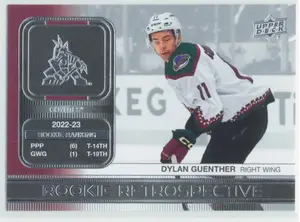 2023-24 UPPER DECK - DYLAN GUENTHER #RR-9 ROOKIE RETROSPECTIVE