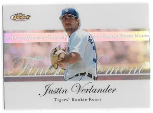2007 Finest Rookie Finest Moment Refractor #RFM-JV Justin Verlander