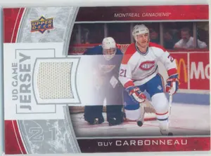2013-14 UPPER DECK - GUY CARBONNEAU #GJ-GC GAME JERSEY