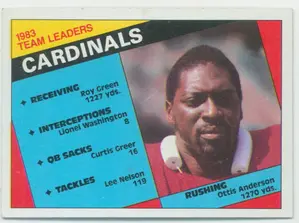 1984 Topps - Ottis Anderson Team Leaders #337