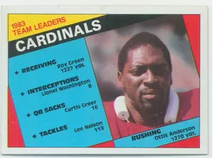 1984 Topps - Ottis Anderson Team Leaders #337