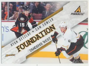 2011-12 PANINI PINNACLE - RYAN GETZLAF/CAM FOWLER #1 FOUNDATION TANDEMS WEST