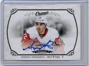 2015-16 UD Champs Rookie Auto Andreas Athanasiou Detroit Red Wings