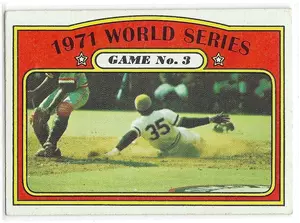 1972 Topps #225 1971 World Series Game 3 (Manny Sanguillen) *