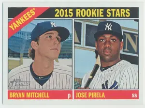 2015 Topps Heritage - Bryan Mitchell/Jose Pirela #234 Rookie Stars RC