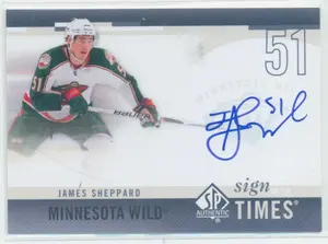 2010-11 SP AUTHENTIC - JAMES SHEPPARD #SOT-SH SIGN OF THE TIMES