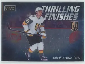 2019-20 O-PEE-CHEE PLATINUM - MARK STONE #TF-6 THRILLING FINISHES
