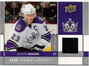 2009-10 UD Dustin Brown GU Jersey Los Angeles Kings