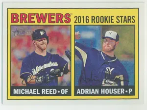 2016 Topps Heritage - Michael Reed/Adrian Houser #259 Rookie Stars RC