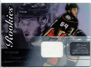 2015-16 UD Fleer Showcase Rookie Stefan Noeson EV Jersey Anahiem Ducks
