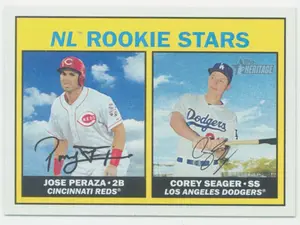 2016 Topps Heritage - Jose Peraza/Corey Seager #168 Rookie Stars RC