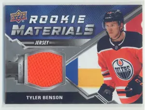 2020-21 UPPER DECK - TYLER BENSON #RM-TB ROOKIE MATERIALS