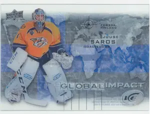 2015-16 UPPER DECK ICE - JUUSE SAROS #GI-JS GLOBAL IMPACT