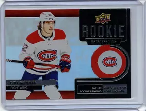 2022-23 UD Series 1 Rookie Retrospective Cole Caufield