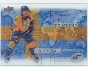 2015-16 UPPER DECK ICE - VIKTOR ARVIDSSON #GI-VA GLOBAL IMPACT