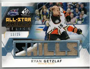 2015-16 UD SPGU Ryan Getzlaf All Stars Skills GU Patch 3 Color 13/25 Anaheim Ducks