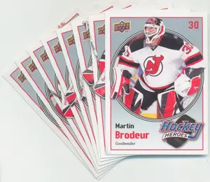 2009-10 UPPER DECK - MARTIN BRODEUR HOCKEY HEROES 8-CARD LOT