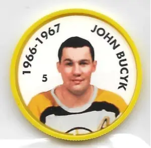 1995-96 Parkhurst '66-67 Coins #5 John Bucyk