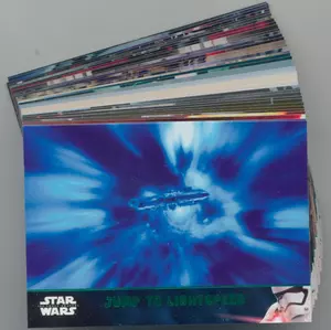 2016 Star Wars The Force Awakens: Lightsaber Green 40-card Lot