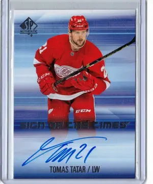 2015-16 UD SP Authentic Sign of the Times Tomas Tatar Detroit Red Wings