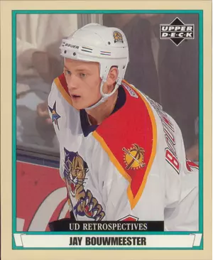 2002-03 ARTISTIC IMPRESSIONS - JAY BOUWMEESTER #R93 RETROSPECTIVES