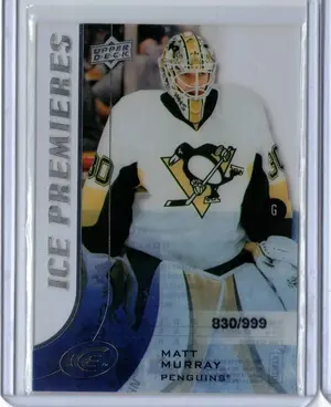 2015-16 UD Ice Premieres Rookie Matt Murray 830/999