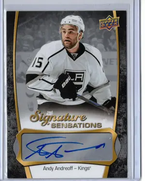 2016-17 UD Signatures Andy Andreoff Los Angeles Kings