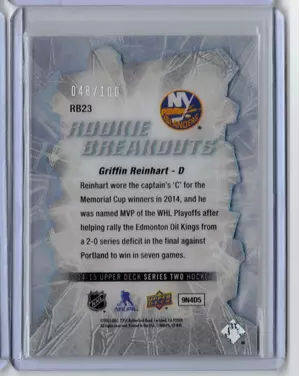 2014-15 Rookie Breakout Griffin Reinhart #048/100