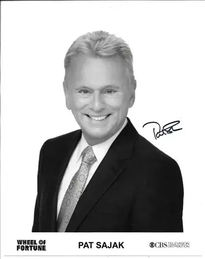 Pat Sajak (Wheel of Fortune) Signed 8x10 Glossy Photo *