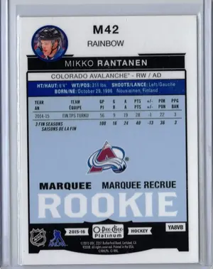 2015-16 OPC Platinum Rainbow Rookie Mikko Rantanen