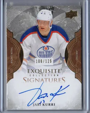 2016-17 UD Exquisite Signatures Jarri Kurri 106/125