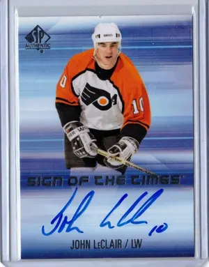 2015-16 UD SP Authentic Sign of the Times John Leclair Philadelphia Flyers
