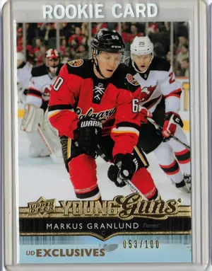 2014-15 UD Young Guns Exclusive Markus Granlund 053/100