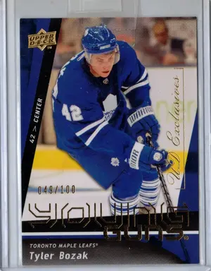2009-10 UD Young Guns Exclusive Tyler Bozak 049/100