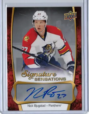 2016-17 UD Signatures Nick Bjugstad Florida Panthers
