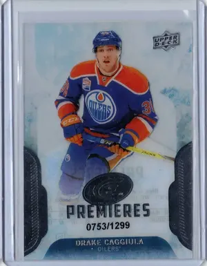2016-17 UD Ice Premieres Rookie Drake Caggiula 0753/1299