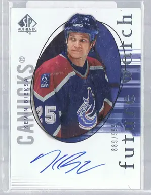 2005-06 Sp Auth Future Watch Auto Rc #205 Auto Kevin Bieksa #889-999