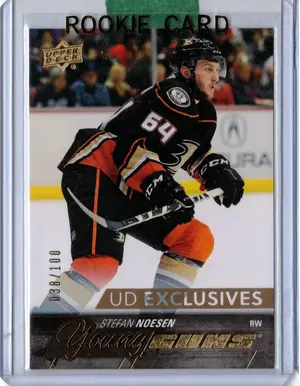 2015-16 UD Young Guns Exclusive Stefan Noesen 038/100